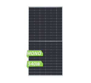 Panneau Solaire Panneau PV Mono Module De Verre Demi-Coupé 540W 144PCS Cellules Solaires Système D'énergie Solaire