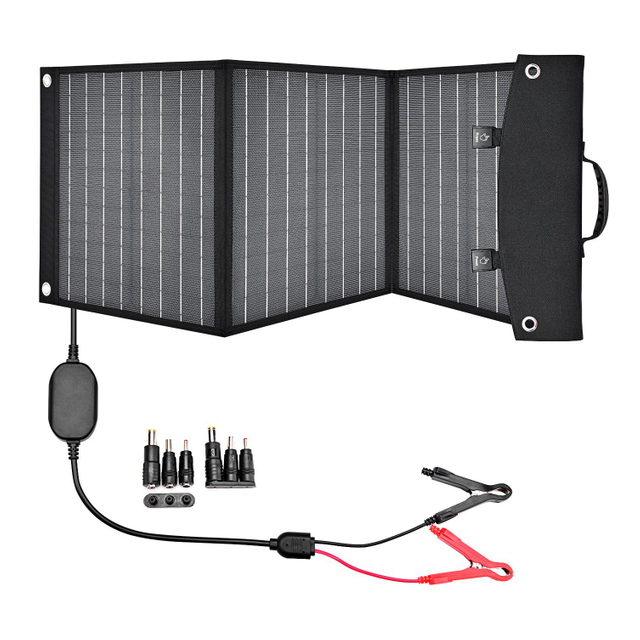 Chargeur de panneau solaire pliant 60W Sac pliant en tissu Panneau solaire portable