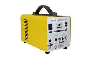 Centrale électrique rechargeable portable avec lumière solaire et panneau 7ah/12ah/40ah/80ah