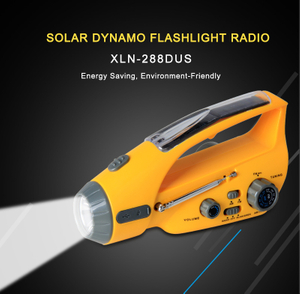 LED batterie rechargeable multifonctionnelle d'urgence/solaire/radio à agitation manuelle/alarme flash/lampe torche