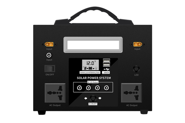 Alimentation de stockage d'énergie solaire de centrale solaire extérieure (onduleur 1KW) 240ah / 300ah avec ampoule solaire